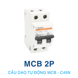 CB ĐIỆN TỰ ĐỘNG MCB 2P - C45N - 50A-63A